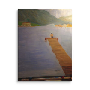 Sitting thinking on the dock