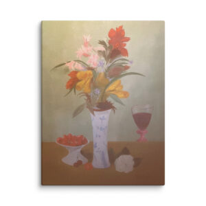 Flowers berries and Wine