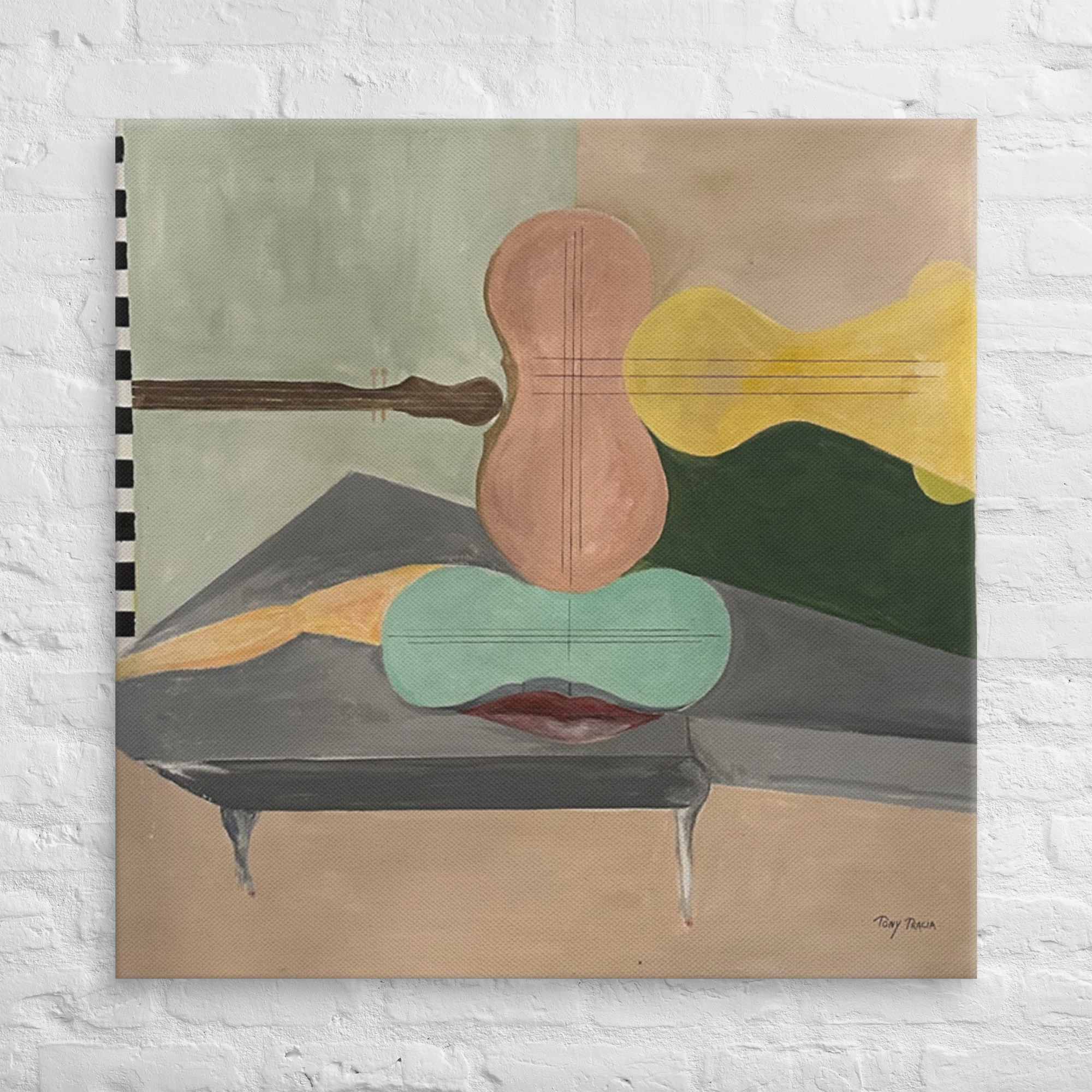 Guitar Strings Collage on Piano - Image 4